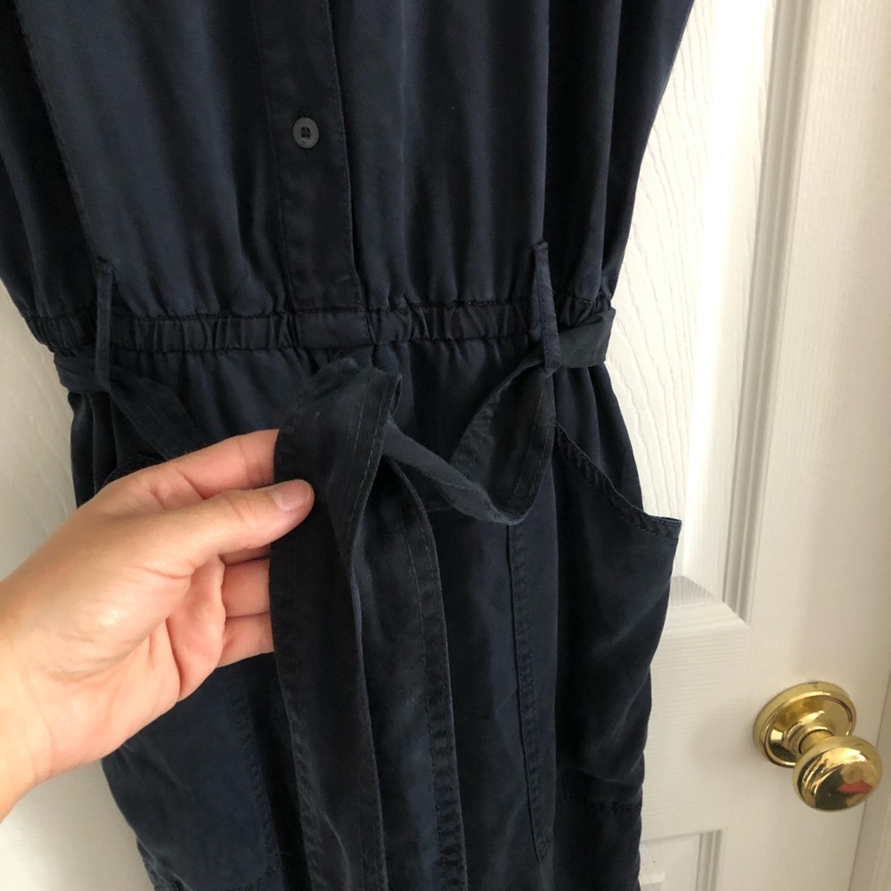 Anthropologie Hei Hei Navy Chambray Jumpsuit - Picture 5 of 8